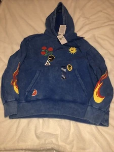 Nike Air Sportswear Varsity Pullover Hoodie Have A Nike Day Logos M DZ3053-480 - Picture 1 of 14