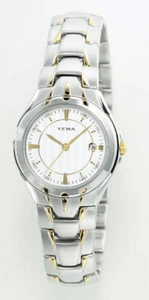 YEMA Paris by Seiko YM 646 Women's 2-tone Quartz Sport Watch 5ATM *NEW VINTAGE - Picture 1 of 8