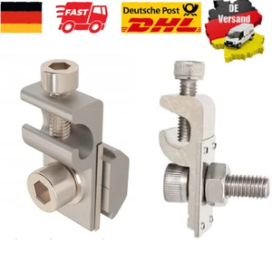 1-10 Stk Erdungsklemme Alu Edelstahl PV Solarpanel Erdung Klemme für Aluprofil - Bild 1 von 14