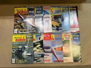 Lot of 12 Flying Models Magazines 1987 Vintage RC Remote Control Airplanes