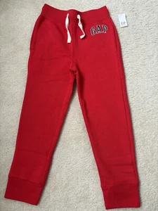 Gap Kids red joggers, sz 6-7 (S) - Picture 1 of 3
