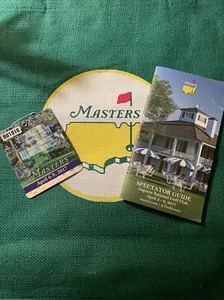 2017 Masters Badge & Spectator Guide Augusta National- Sergio Garcia wins - Picture 1 of 1