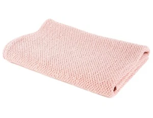 Peach Pink Linen Cotton Blend Bath and Beach Towel, 25x51 inch, Made in Belarus - Picture 1 of 1