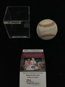 Red Schoendienst Signed Rawlings Baseball JSA BB # - Picture 1 of 6