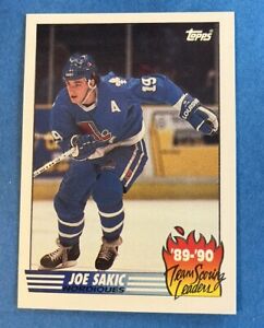 1990-91 Topps # 14 Joe Sakic HHOF Team Scoring Leader  Quebec Nordiques Avs NHL