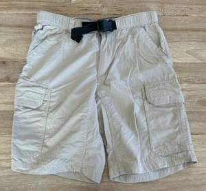 Duluth Hiking Shorts Mens Medium Khaki 11” Ripstop Nylon - Picture 1 of 3