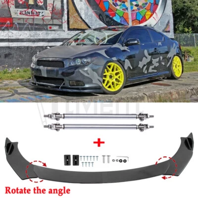 Parachoques delantero de fibra de carbono para Scion tC FR-S alerón labial divisor de barbilla + varillas de puntal Foto 1 de 4