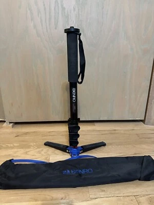 Benro A48FD Series 4 AluminumMonopod with 3-Leg Locking Base- Max Ld 44.1 lb --- - Image 1 of 2