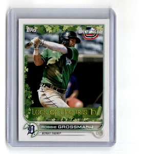 Robbie Grossman 2022 Topps Opening Day Luck of the Irish #LI-11 SSSP Tigers - Picture 1 of 2