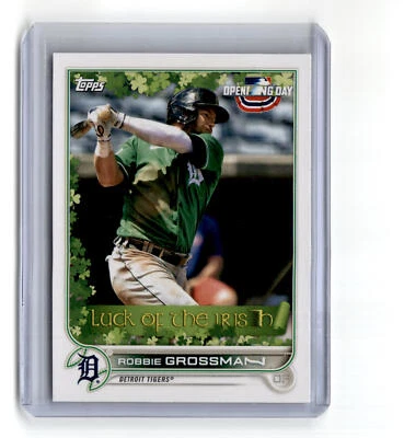 Robbie Grossman 2022 Topps Opening Day Luck of the Irish #LI-11 SSSP Tigers - Image 1 of 2