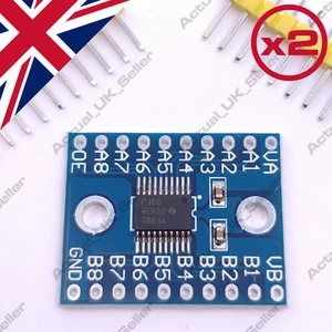 🇬🇧 2pcs, 8-channel bidirectional logic level shifter,converter module TXS0108E - Picture 1 of 2