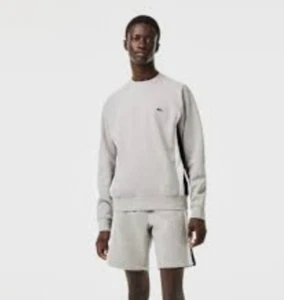 Mens Lacoste Sweatshirt Colorblock Long Sleeve Pullover Logo Size 2XLARGE - Picture 1 of 6