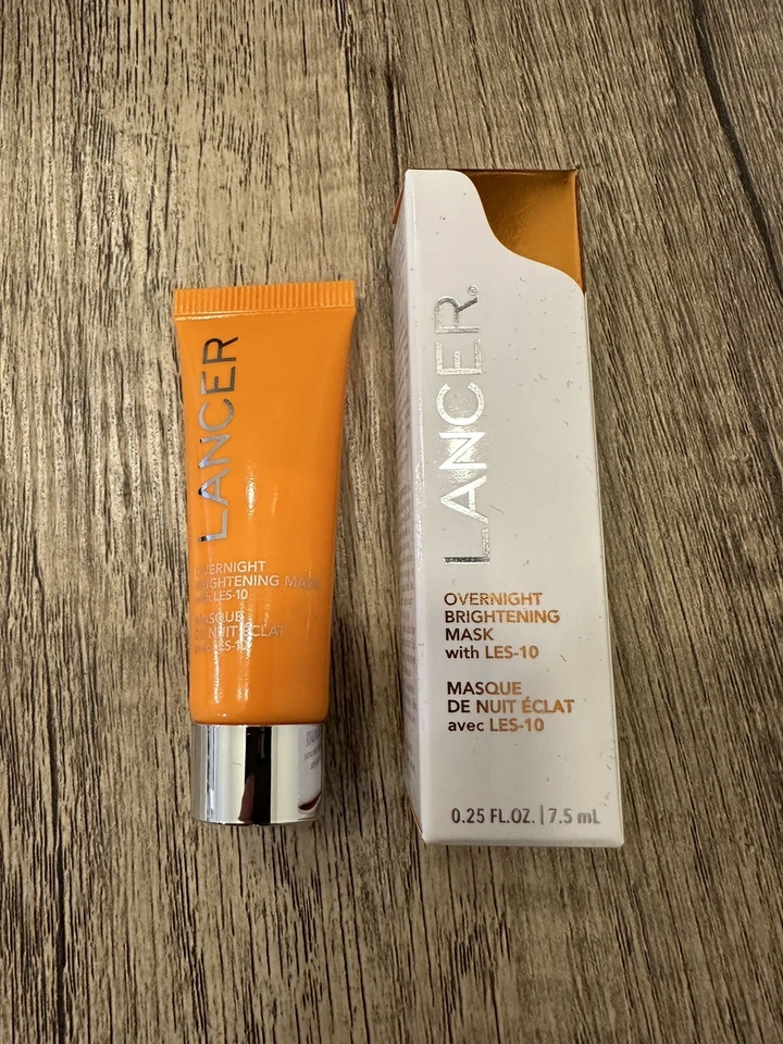 Lancer Overnight Brightening Mask .25 fl oz 7.5 ml Travel Size Sealed - Image 1 of 3
