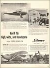 1946 Vintage Aircraft Ad Stinson Voyager 150 4 Place Private Family Plane 102020