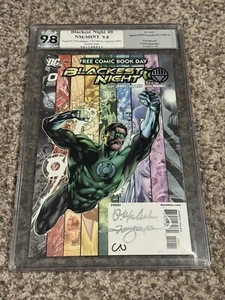 Blackest Night #0 FCBD: PGX Signature Series 9.8 ~ Mahnke, Nguyen & Alamy Signed - Picture 1 of 4