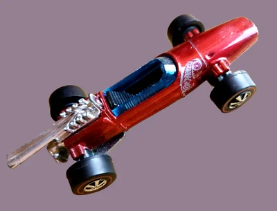 Vintage 1969 Hot Wheels BRABHAM REPCO F1 Spectraflame HOT RED 1:64  HONG KONG RL - Image 1 of 4