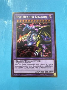 1996 Yu-Gi-oh! Five Headed Dragon GOLD Boarder First Edition NM-MT - Picture 1 of 7