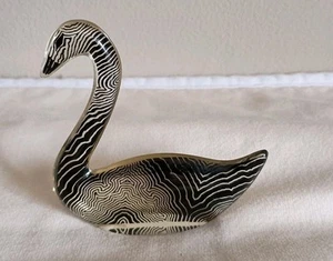 Vintage MCM Abraham Palatnik Lucite Swan Figurine Cute  - Picture 1 of 13