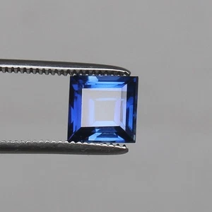 AAA+ Natural Blue Sapphire Kashmir 11.00 Ct Square Faceted Cut Loose Gemstone - Picture 1 of 5