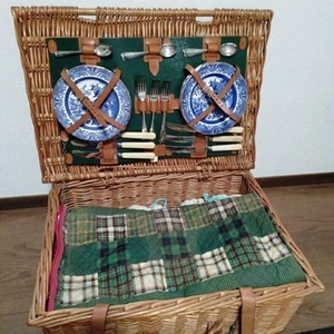 Mulberry Picnic Basket Set - Picture 1 of 20