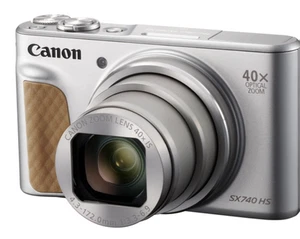 Canon Power Shot SX740 HS 20.3MP 4K Digital Camera 40x Optical Zoom Wi-Fi Sil 63 - Picture 1 of 7