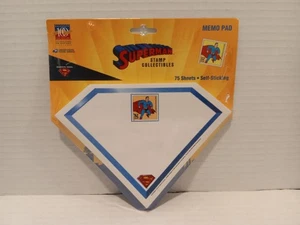 SUPERMAN STAMP COLLECTIBLES - USPS - 75 MEMO BLÄTTER - SEALED MINT PACKAGE - 1998 - Bild 1 von 2