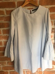 Baby Blue Summer Cotton Dress from Zara "Trafaluc Collection. Size 10/12 Medium - Picture 1 of 5