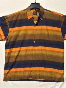 Vintage Cyber Goth New Wave Shirt Button Up Grunge Skater M - Picture 1 of 11