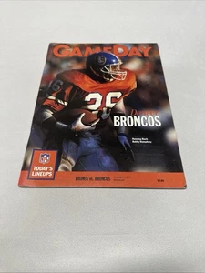 Denver Broncos vs Vikings 1989 Programa de Día de Juego NFL Fútbol Muy Bueno - Imagen 1 de 5