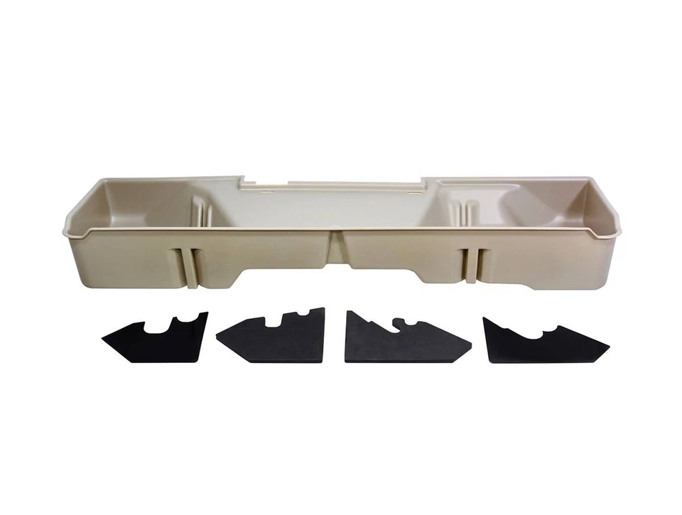 DU-HA Tan Underseat Storage Case Fits 08-13 Silverado/Sierra Extended Cab No Sub Foto 1 de 4
