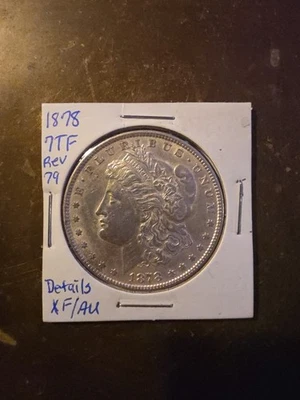 Dólar de plata Morgan 79 reverso XF/AU 1878 7TF Foto 1 de 2