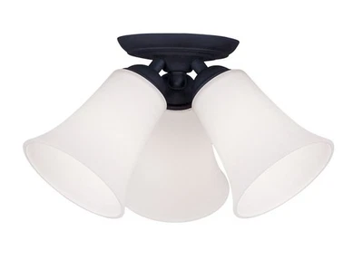 Livex Lighting 6462-04 Ridgedale Semi-Flush Mount Black - Image 1 of 4