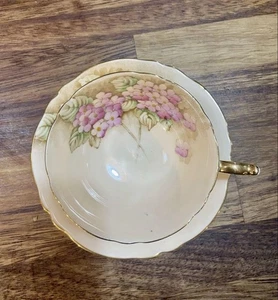 Paragon Hydrangea Cup Saucer Orange Pink From Japan - Picture 1 of 9