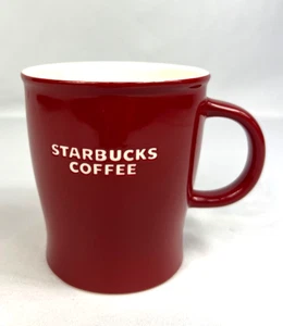 STARBUCKS Coffee Mug 2008 Red/White Holiday Christmas About 4.25 In x 3.75 In - Picture 1 of 9
