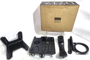 Snom D717 telefono VOIP IP phone nuovo completo 00004397 PoE cablato e display - Zdjęcie 1 z 9
