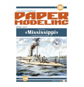 River ironclad Mississippi Confederate USA 1862 Series: Navy 1/200 OREL 367
