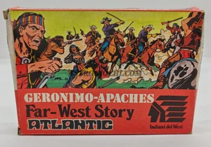 ATLANTIC 1/72 SOLDATINI GERONIMO APACHES FAR WEST STORY VINTAGE '70 NEW IN BOX - Picture 1 of 9