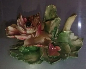 IDEA CASA - VINTAGE - PORTA CANDELA CERAMICA/PORCELLANA - 10 X 8 CM - Foto 1 di 3