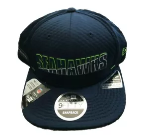 NWT New Seattle Seahawks New Era 9Fifty Sideline Netech Training Snapback Hat - Imagen 1 de 2