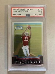 2004 Bowman Chrome Larry Fitzgerald RC PSA 9 Cardinals Hall Of Fame 🔥 LOW POP - Picture 1 of 2