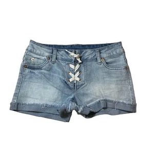 Pantalones cortos de mezclilla con cordones para niñas Juicy Couture talla 8 - Imagen 1 de 8