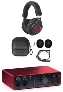 Focusrite SCARLETT 16I16 4G 4th Gen Audio Recording Interface+Studio Headphones - Picture 1 of 12