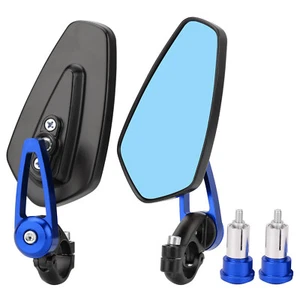 7/8" Handlebar End Rearview Side Mirrors For Yamaha MT-03 MT-07 MT-09 MT-10 FZ07 - Picture 1 of 13