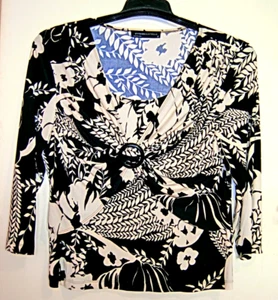 BEAUTIFUL ***STITCHES AUSTRALIA*** SZ 18 X-OVER FRONT STRETCH TOP - Picture 1 of 3