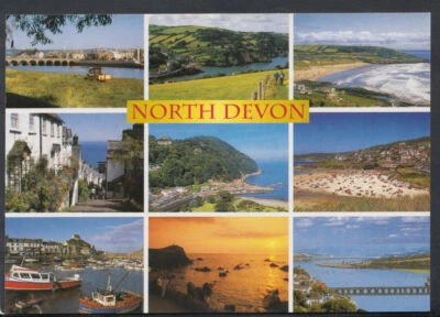 Devon Postcard - Views of North Devon      RR4770 - Image 1 of 2