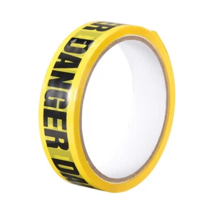 Caution Warning Adhesive Tape DANGER Marking, 82 Ft x 1 Inch(LxW), Yellow Black - Picture 1 of 3