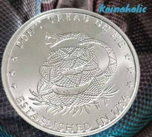 Don't Tread On Me 1 oz .999 Fine Silver Round, The Price Of FREEDOM Low Shippin - Picture 1 of 9