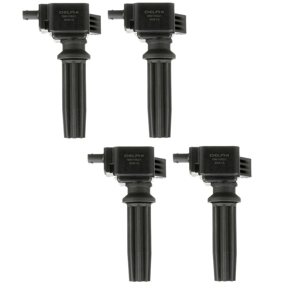 Set of 4 Delphi Direct Ignition Coils for Ford Edge Focus Land Rover LR2 Lincoln - Image 1 of 1