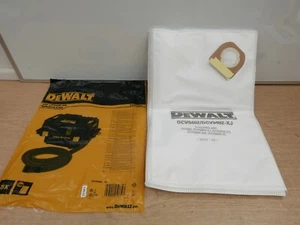 PACK OF 5 DEWALT DCV9402 FLEECE BAGS FOR Dcv586 54v DUST EXTRACTOR - Picture 1 of 1