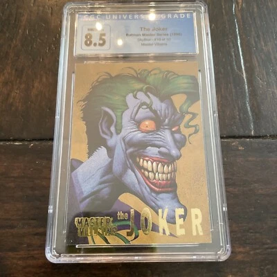 1995 Skybox DC Batman Master Series VILLAINS INSERT JOKER #10 CGC 8.5 Rare!!! - Image 1 of 4